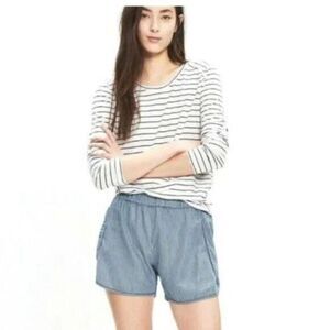 ✨Madewell Railroad Stripe Pull-On Shorts✨